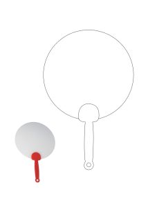 Custom Durable Plastic Hand Fans 6.75" - Perfect for Outdoor Events & Long-lasting Brand Exposure