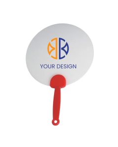 Custom Durable Plastic Hand Fans 6.75" - Perfect for Outdoor Events & Long-lasting Brand Exposure