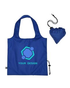 Custom Eco-Friendly  Foldaway 100% RPET Tote Bag 14.5"H x 16" W