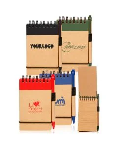 Custom Eco-friendly Jotters with Pen Office School Travel Mini Notebook