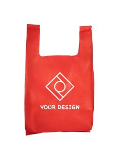 Custom Eco-Friendly Non Woven Lite Grocery Bag 17"H x 13"W