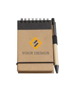 Custom Eco-Friendly Recycled Jotter Pad with Pen 