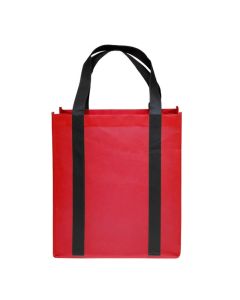 Custom Eco-Friendly Reusable Non-Woven Grocery Tote Bag 14" H x 12.38" W x 8.5" D