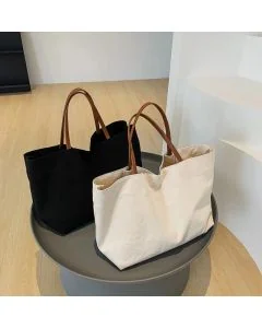 Custom Eco-Friendly Spacious Canvas Tote Bag 20" W × 11"H