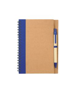 Custom Eco-Friendly Spiral Notebook & Pen Set - Recycled Materials