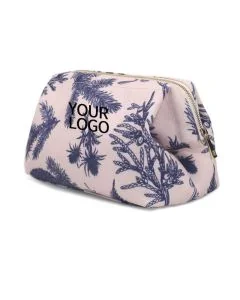 Custom Eco-friendly Travel Cosmetic Bag 8.5"W x 6.1"H Case Woman Purse Jewelry Pouch