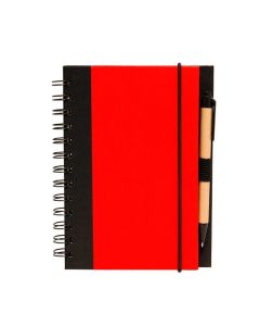 Custom Eco Friendly 5"x7" Spiral Notebook & Recycled Paper Pen Set