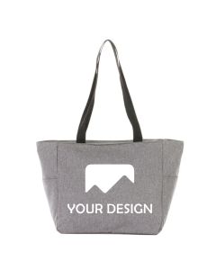 Custom Essential Zip Convention Tote Bag 12.5" H x 13.5" W