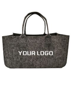Custom Extra-large Felt Bag 19.69"W x 10.24"H Grocery Shopping Tote Trunk Organizer
