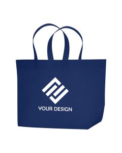 Custom Fashionable Non-Woven Grocery Shopper Tote Bag 20" W x 13"H x 8" D