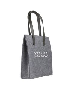Custom Felt Tote Bag 16.93"W x 15.75"H Fashion Office Bag Book Bags Reusable Grocery Shopping Totes
