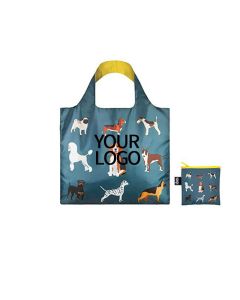 Custom Foldable Recycled RPET 19.5"W x 16"H Polyester Heavy Duty Grocery Tote Reusable Shopping Bag