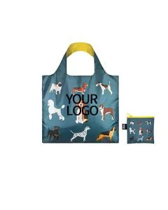 Custom Foldable Recycled RPET 19.5"W x 16"H Polyester Heavy Duty Grocery Tote Reusable Shopping Bag