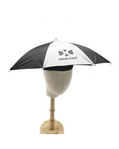 Custom Folding Camping Fishing Cap Non-handle Head Hat Shape Umbrella for Promotion Fishing Gardening