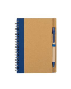 Custom Full-Color Logo Eco-Inspired Spiral Notebook & Pen Set