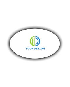 Custom Full-Color Printed Plastic Lapel Pins 0.75" x 1.25"