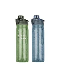 Custom Glitter Motivational Plastic Bottle Leak-proof Water Bottle Sports Bottles with Rope