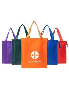 Custom Insulated Reusable Non-Woven Tote Bag 13"W x 15" H