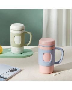 Custom Insulated Water Bottle Portable Thermos Cups Modern Luxury 316 Stainless Steel Tumbler Vacuum Flask with Handle