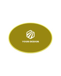 Custom Iron Oval Lapel Pins with Thick Magnet 1.25" Width