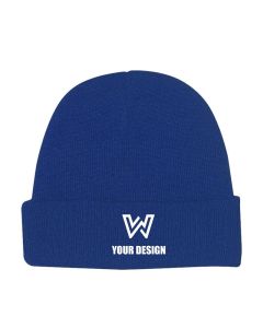 Custom Knit Beanie with Cuff - Soft Acrylic