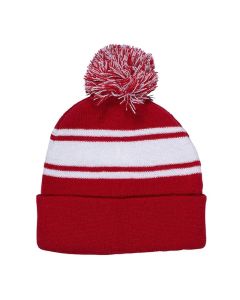 Custom Knit Beanie with Pom Pom - Warm Acrylic Winter Hat for Promotions