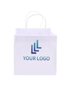 Custom Kraft Paper Bag Grocery Bags Shopping Retail Tote