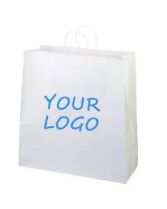 Custom Kraft Retail Bags Recycled Paper Shopping Gift Tote Take Out Bag