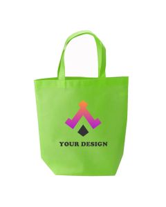 Custom Large Commerce Non-Woven FoldableTote Bag 15" H x 14" W