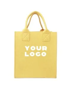 Custom Large Felt Bags 15.75"W x 14.96"H Handbags Tote Shopping Grocery Bag