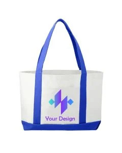Custom Large Stylish Canvas Boat Carryall 18" W x 11.25" H
