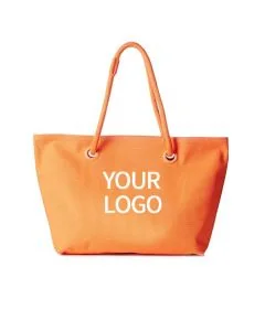 Custom Leisure Shoulder Beach Bag 18.9"W x 11.02"H Promotional Shopping Bag Grocery Tote