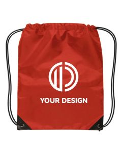 Custom Lightweight Small Drawstring Backpack 17"H x 14"W Perfect for Daily Essentials