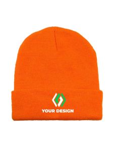 Custom Logo Long Knit Watchcap Beanie 
