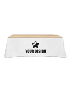 Custom Logo Print 3-Sided Coverage Table Skirt 