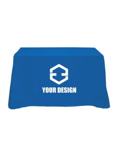 Custom Logo Print 4-Foot Table Cover - 65% Polyester/35% Cotton