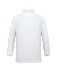 Custom Long Sleeve Chef Coat with Double-breasted Kitchen Coat Stripe Edge Chef Jacket