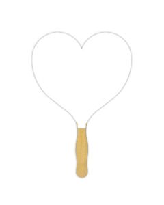 Custom Love-Themed Heart Glued Fans 8.25" Ideal for Events