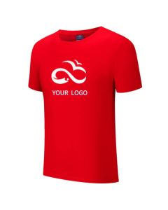 Custom Man Short Sleeve Regular Fit Cotton Undershirt Tee Crewneck T-Shirt Casual Round Neck  Shirt