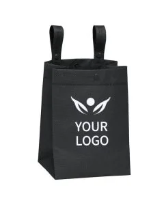 Custom Non-woven Bicycle 8W x 10H Storage Bag Removable Bar Tote Side Walker Bags 
