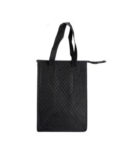 Custom Non-woven Functional Zipper Insulated Lunch Tote Bag 13" H x 9" W