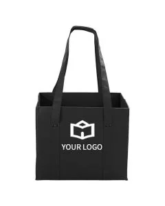 Custom Non-woven Storage 13W x 11H Tote Large Grocery Bag Shopping Bags for Home Picnic Travel 