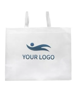 Custom Non-woven 15.5W x 14H Totes Glossy Shopping Merchandise Gift Bag Treat Bags