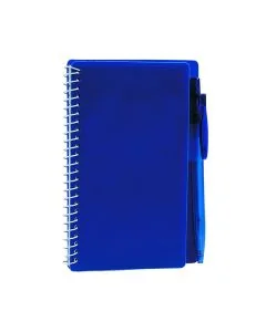 Custom Notebook and Pen Set with 60 Lined Pages and Colorful Plastic Cover
