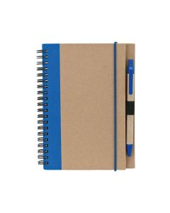 Custom Notebook and Pen Set with Accent Stripe