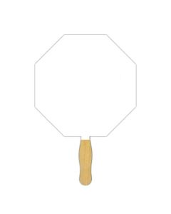 Custom Octagon Glued Fans 8"x8" - Ideal for Trade Shows