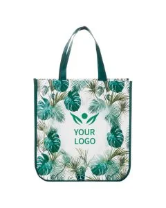 Custom Pattern 15W x 16H Non-woven Gift Tote Reusable Shopping Bag Grocery Bags