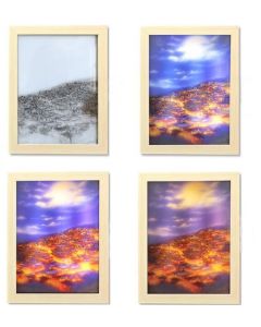 Custom Photo Night Light with USB Illuminated Picture Frame, 3 Adjustable Color Modes & Wired Controller 6.7"L× 8.7W