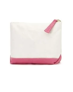 Custom Eco-friendly Canvas Makeup Cosmetic Bag 8"W x 6"H Toiletry Storage Bags for Home Travel