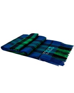 Custom Long Plaid Shawl Thick Blanket Winter Cashmere Scarf Warm Tassels Stole